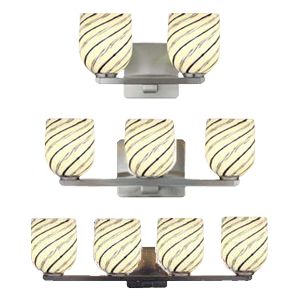 Bimbi White Spiral Bath Bar by Oggetti Luce - Starlight Lighting USA and Canada